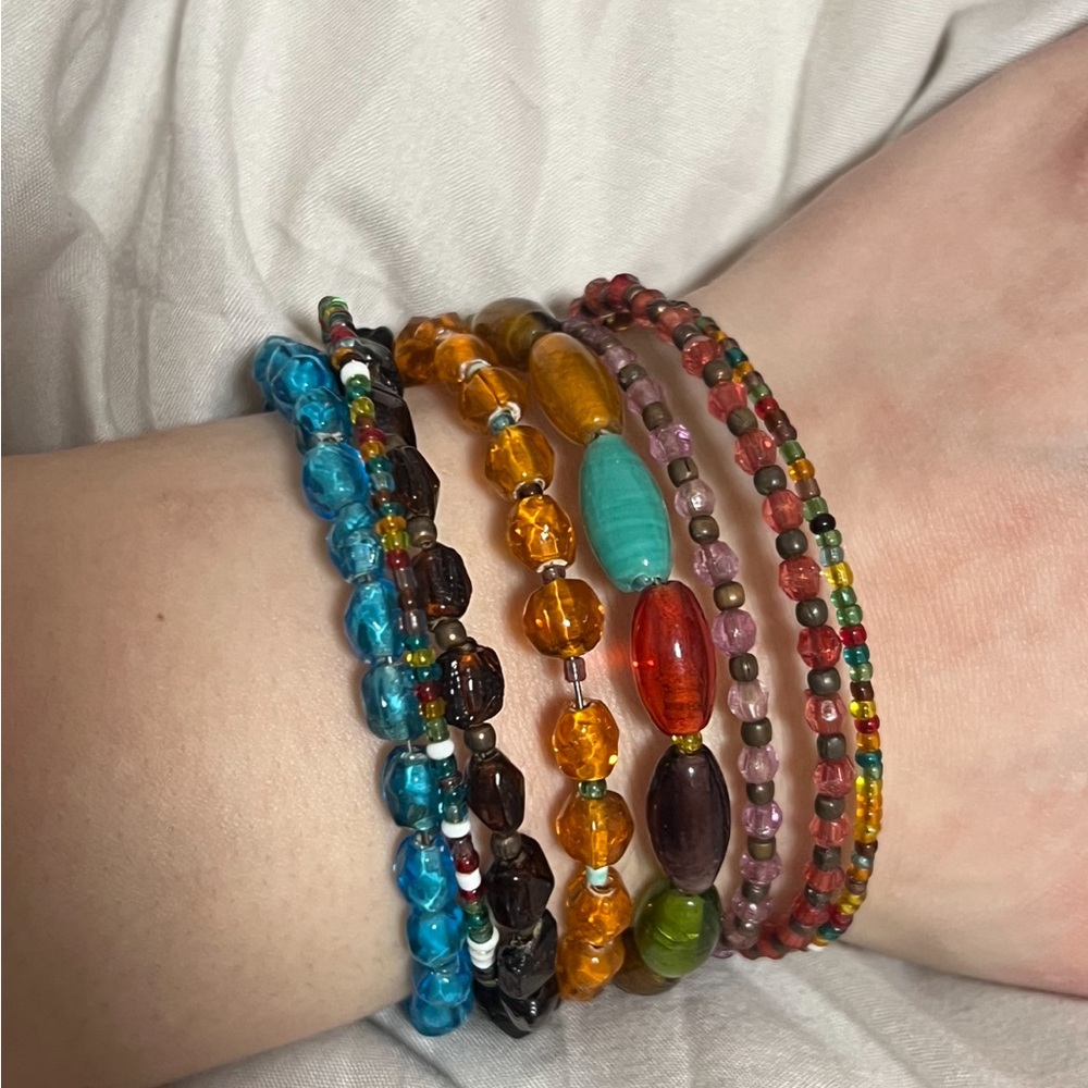 Beaded Spiral Bohemian Bracelet